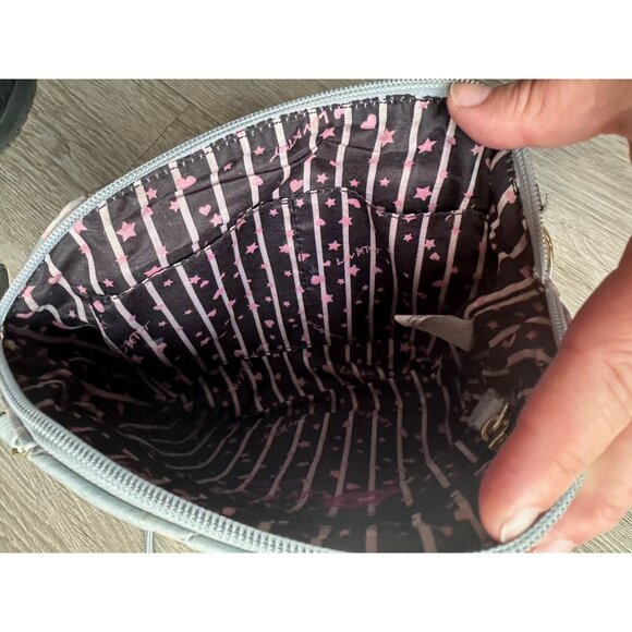 Luv Betsey - Betsey Johnson Blue, White & Pink Accent Crossbody Bag - NWT - Picture 8 of 14